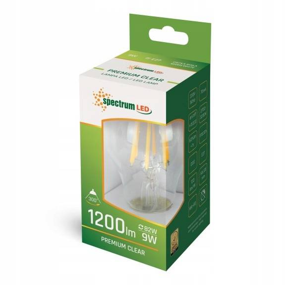 Żarówka led E27 9W 1150lm Edison barwa neutralna