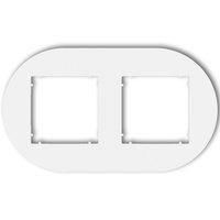 Karlik MINI biały MRTO-2 Ramka okrągła podwójna