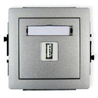 Karlik Deco Mechanizm gniazda pojedynczego USB-AA