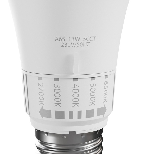 Żarówka LED 13W E27 CCT 5 barw światła 2700K-6500K Spectrum