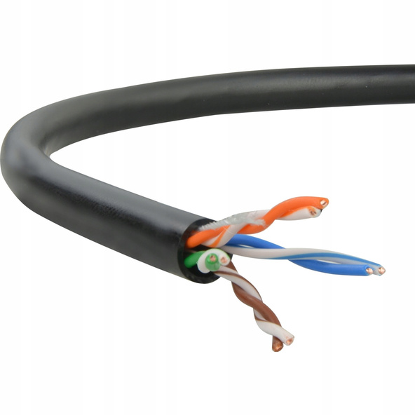 Kabel UTPw skrętka ziemna zewnętrzna cat.5 4x2x0,5 żelowana