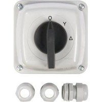 Łącznik krzywkowy gwiazda/trójkąt w obudowie ŁUK 25-23 3P 25A IP44