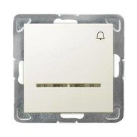 Ospel IMPRESJA Łącznik zwierny "dzwonek"z podświetleniem pomarańczowym