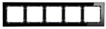 Karlik Deco Ramka 5-krotna - efekt szkła (ramka: czarna; spód: czarny)