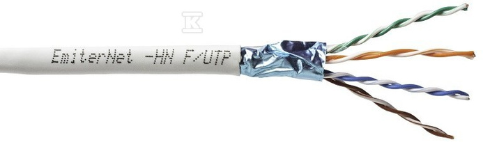 Kabel F/UTP skrętka wewnętrzna ekranowana cat.5 4x2x0,5