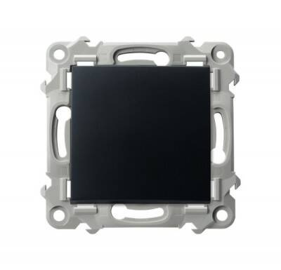 Ospel Szafir czarny metalik Łącznik jednobiegunowy