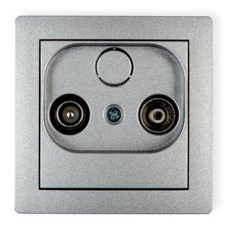 Karlik Deco Mechanizm gniazda abonenckiego RTV przelotowego 12dB