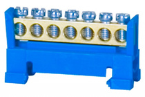 Listwa zerowa 7-modułowa niebieska