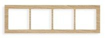 Karlik Deco Ramka uniwersalna 4-krotna - drewno (dąb)