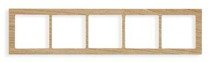Karlik Deco Ramka uniwersalna 5-krotna - drewno (dąb)