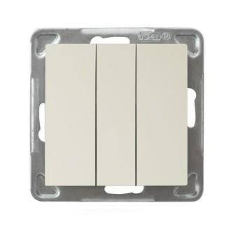 Ospel IMPRESJA ecru Łącznik potrójny