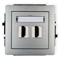 Karlik Deco Mechanizm gniazda podwójnego HDMI