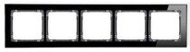 Karlik Deco Ramka 5-krotna - efekt szkła (ramka: czarna; spód: grafit)