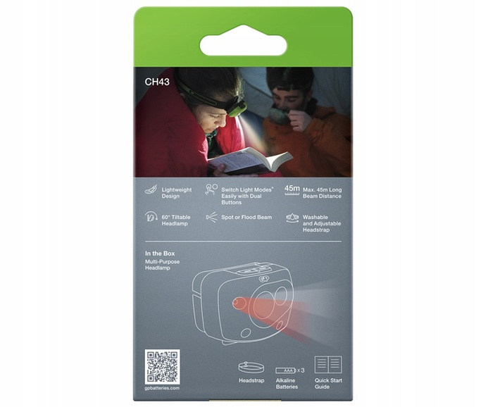 GP Latarka czołowa LED Discovery CH43, 150 lm