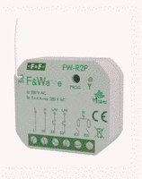 Podwójny przekaźnik bistabilny 230V AC/DC do puszki Ø60