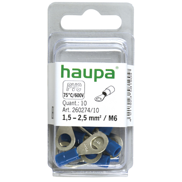 HAUPA Końcówka oczkowa DIN 1,5-2,5 M6 260274/10/B