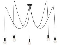 Nowodvorski lampa pająk 5xE7 3mb SPIDER BLACK 6788