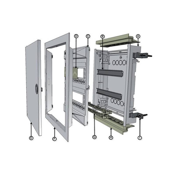 Scame Rozdzielnia p/t Domino 3x12+6 677.3036.2