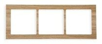 Karlik Deco Ramka uniwersalna 3-krotna - drewno (dąb)