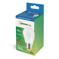 Żarówka LED E27 kulka 6W CW