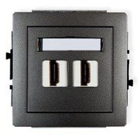 Karlik Deco Mechanizm gniazda podwójnego HDMI