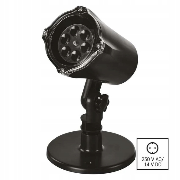 EMOS Projektor LED śnieżynki, zimna biel, IP44
