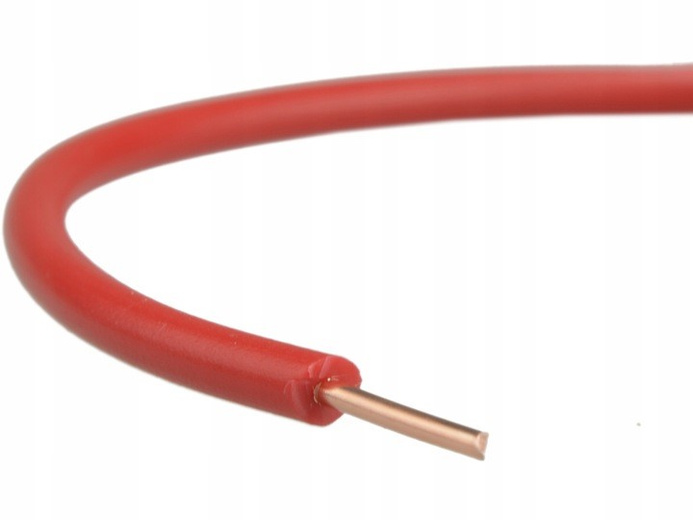 Przewód DY6 H07V-U czerwony