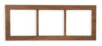 Karlik Deco Ramka uniwersalna 3-krotna - drewno (mahoń)
