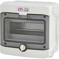 ETI Rozdzielnia n/t 1x8 8mod ECH-8G drzwi transp. IP65 hermetyczna