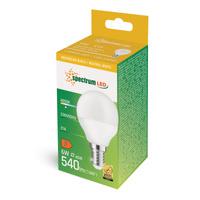 Żarówka led 6W neutralna kulka E14 Spectrum WOJ+13756