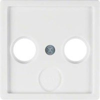 Berker Q.1 Q.3 plakietka do gniazda RTV biały