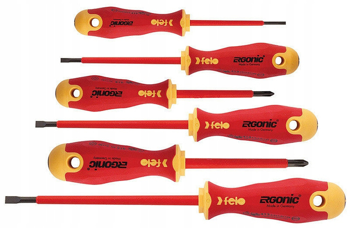 FELO Zestaw 6 wkrętaków ERGONIC VDE + Magnetyzer