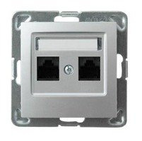 Ospel IMPRESJA Gniazdo komputerowe podwójne, kat. 5eMMC