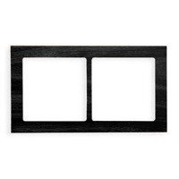 Karlik Deco Ramka uniwersalna 2-krotna - efekt drewna (ramka wenge; spód czarny)