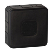 ViPlast puszka natynkowa czarna IP55 85x85x37 030-05