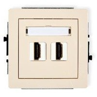 Karlik Deco Mechanizm gniazda podwójnego HDMI
