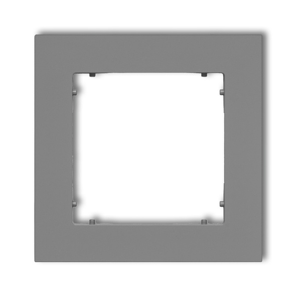 Karlik MINI szary mat 27MR-1 Ramka pojedyncza