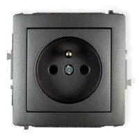 Karlik Deco Mechanizm gniazda pojedynczego z uziemieniem 2P+Z
