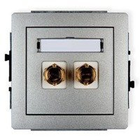 Karlik Deco Mechanizm gniazda głośnikowego pojedynczego (typu banan - czerwony i