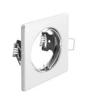 GTV Oprawka halogenowa stała kwadrat biała