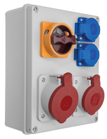 Rozdzielnia R-BOX240 1x32/5 1x16/5 2x230 IP44 L-O-P