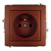 Karlik Deco Mechanizm gniazda pojedynczego z uziemieniem 2P+Z
