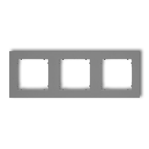 Karlik MINI szary mat 27MR-3 Ramka potrójna