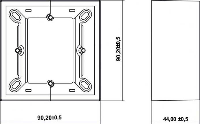 Karlik Deco Puszka natynkowa modułowa biała