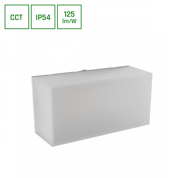 Oprawa SCATOLLO 8W CCT 230V IP54 200x100x75MM BIAŁY ELEWACYJNA